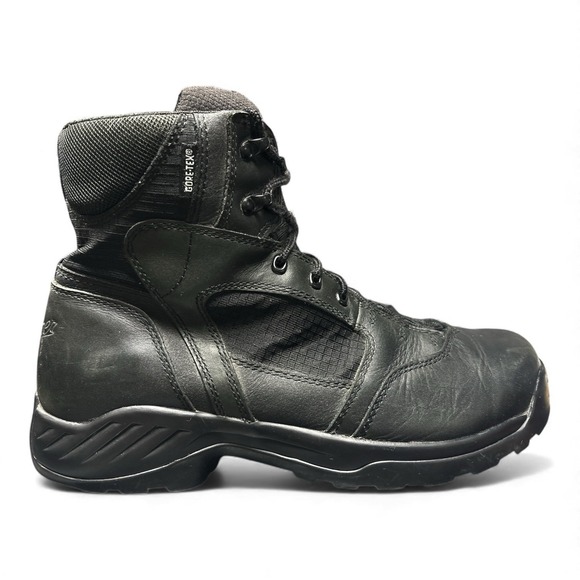 Danner 6" Kinetic GTX Leather work/ hiking Tactical boots, Black, Men's size 13 - Picture 2 of 7